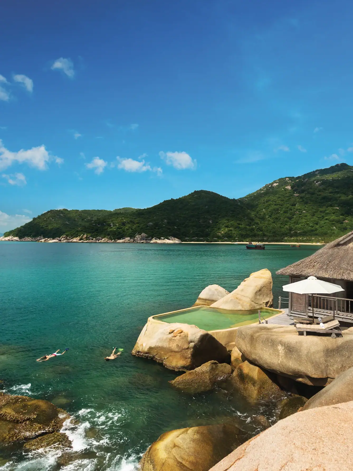 A pool villa at Six Senses Ninh Van Bay, Vietnam