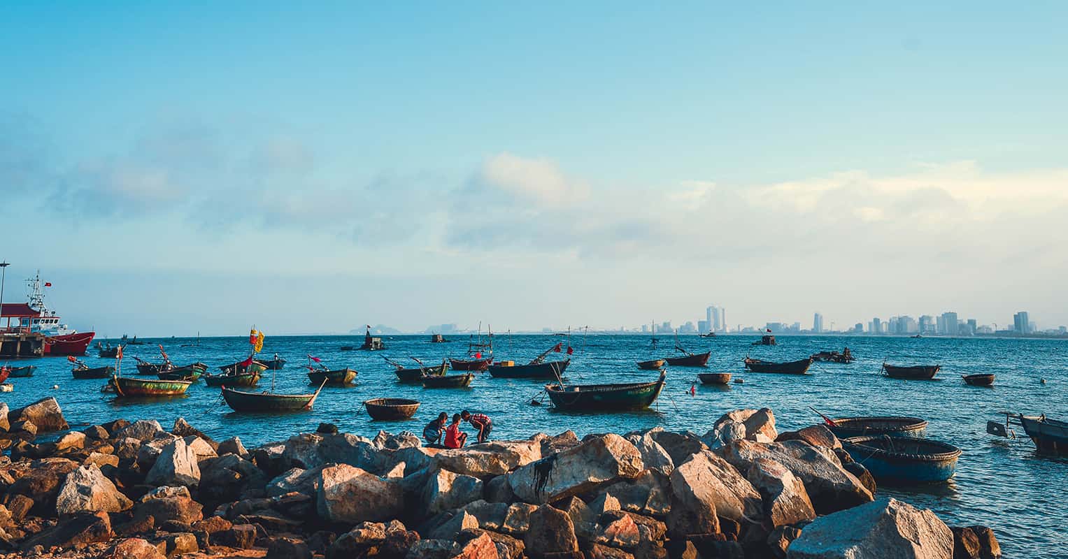 One of the best beaches in Vietnam, with pale sand curving along the central coast